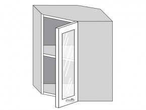 1.60.3у Шкаф настенный (h=720) угловой на 600мм со стекл. дверцей в Невьянске - nevyansk.magazin-mebel74.ru | фото
