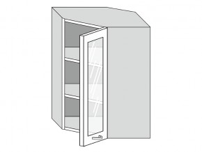 19.60.3у Шкаф настенный (h=913) угловой на 600мм со стекл. дверцей в Невьянске - nevyansk.magazin-mebel74.ru | фото
