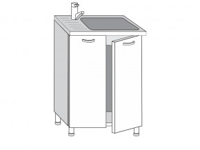2.60.2м Шкаф-стол на 600мм под врезную мойку с 2-мя дверцами в Невьянске - nevyansk.magazin-mebel74.ru | фото