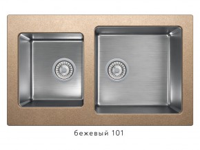 Мойка комбинированная Tolero twist TTS-840 Бежевый 101 в Невьянске - nevyansk.magazin-mebel74.ru | фото