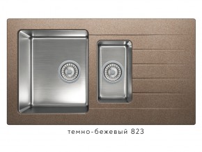 Мойка комбинированная Tolero twist TTS-890 Темно-бежевый 823 в Невьянске - nevyansk.magazin-mebel74.ru | фото