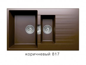 Мойка кварцевая Tolero Loft TL-860 Коричневый 817 в Невьянске - nevyansk.magazin-mebel74.ru | фото